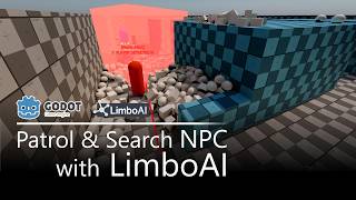 Simple Patrol & Search NPC with LimboAI | AI Attempt 1 | Godot 4.6