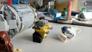 R2-D2 & Wall-E Break Dance (Lego Animation)