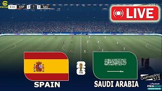 eFootball PES | SPAIN vs SAUDI ARABIA | World Cup 2026 Video Game SImulation screenshot 4
