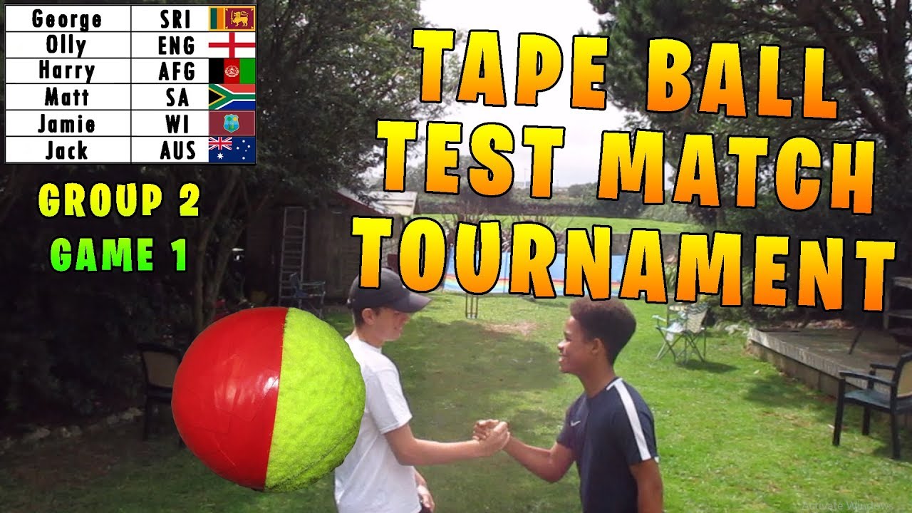 BACKYARD Cricket TAPE BALL Test Match Tournament | Group 2 | Game 1