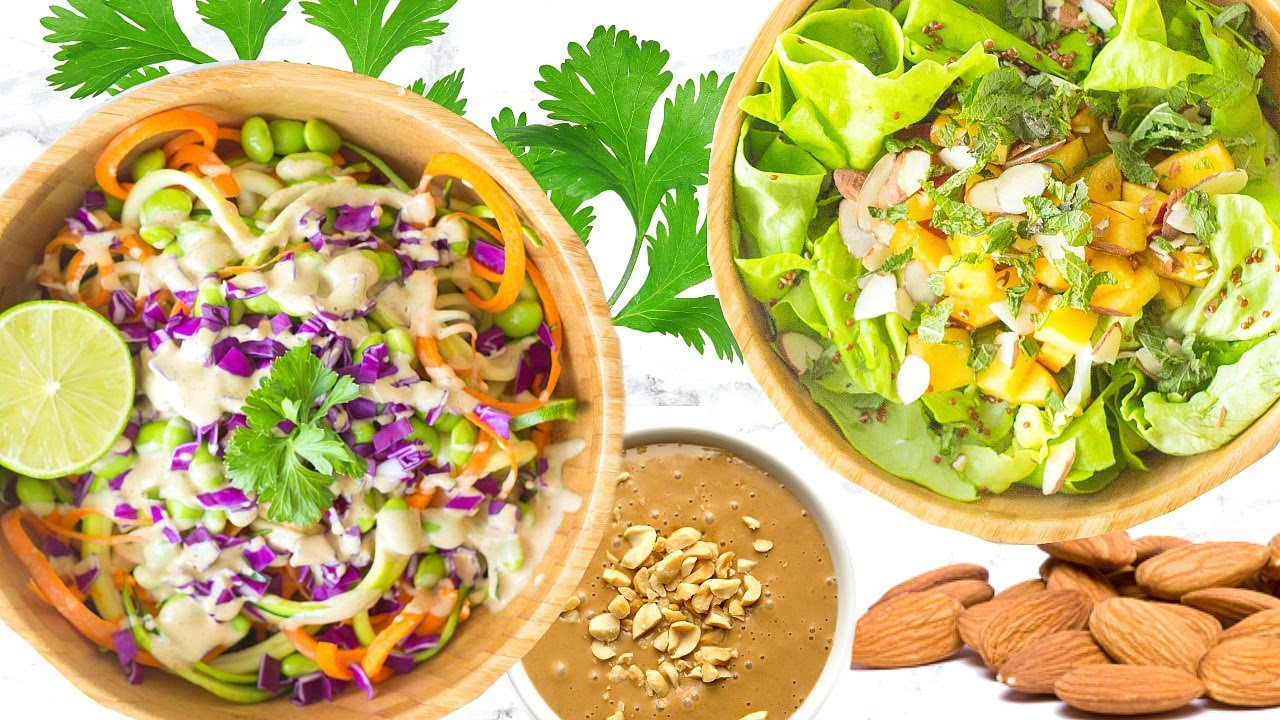 HEALTHY SALAD RECIPES! SUMMER RECIPES THAT ARE HEALTHY! - YouTube