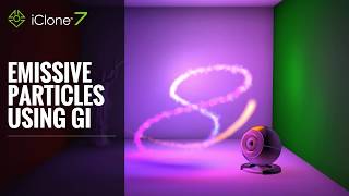 iClone 7 Functional Demo - Emissive Particles Using Global Illumination