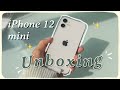 iphone 12 mini (white) unboxing *aesthetic*, camera comparison