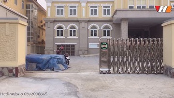 Cổng xếp inox tự động VHB-05B1