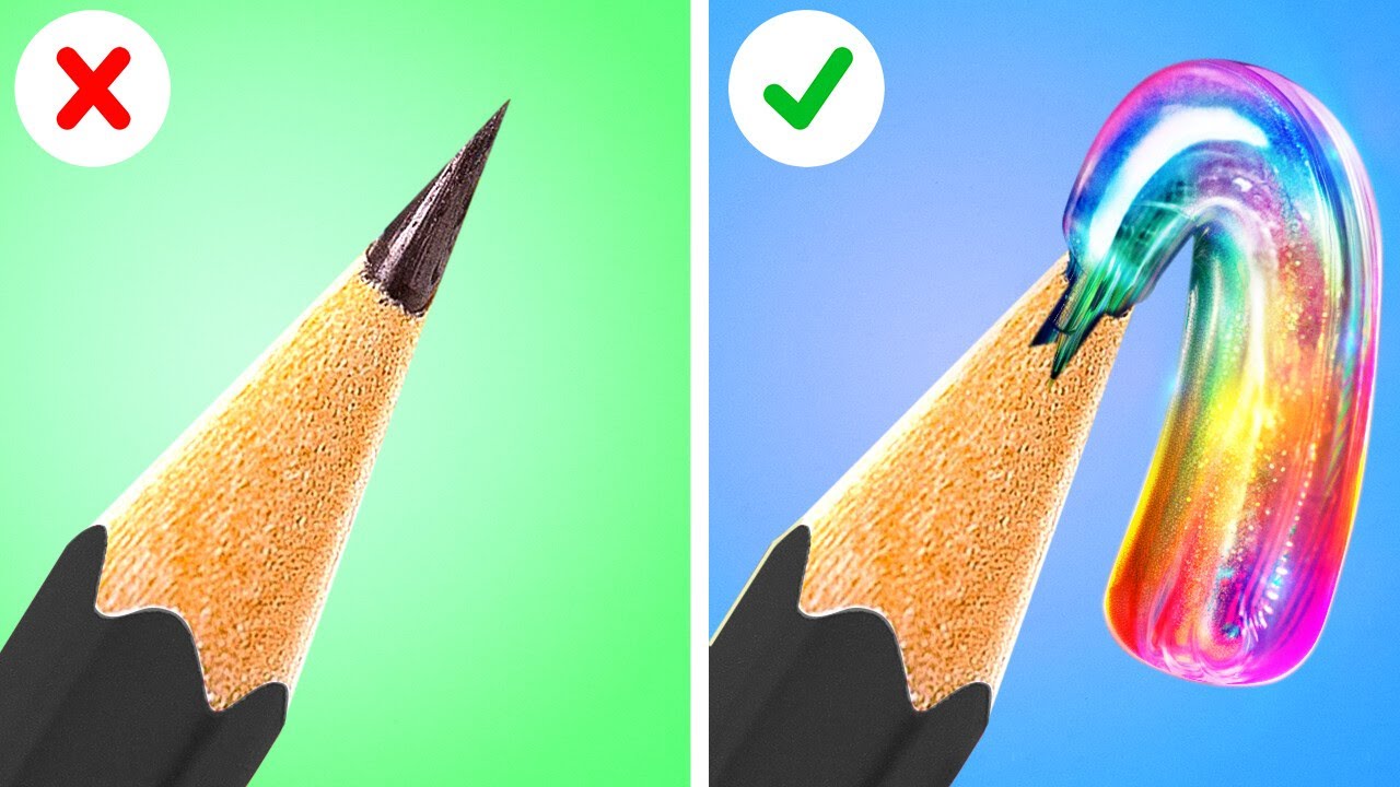 AWESOME DIY ART HACKS Good vs. Bad Ideas! Make School Fun with 123 GO ...