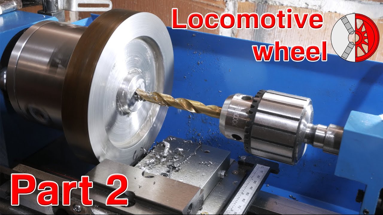 7 1/4" Move4 locomotive wheel part 2 axle hole