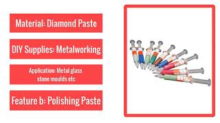 Diamond Polishing Lapping Paste Compound Syringes Micron Glass Metal Grinding Polishing
