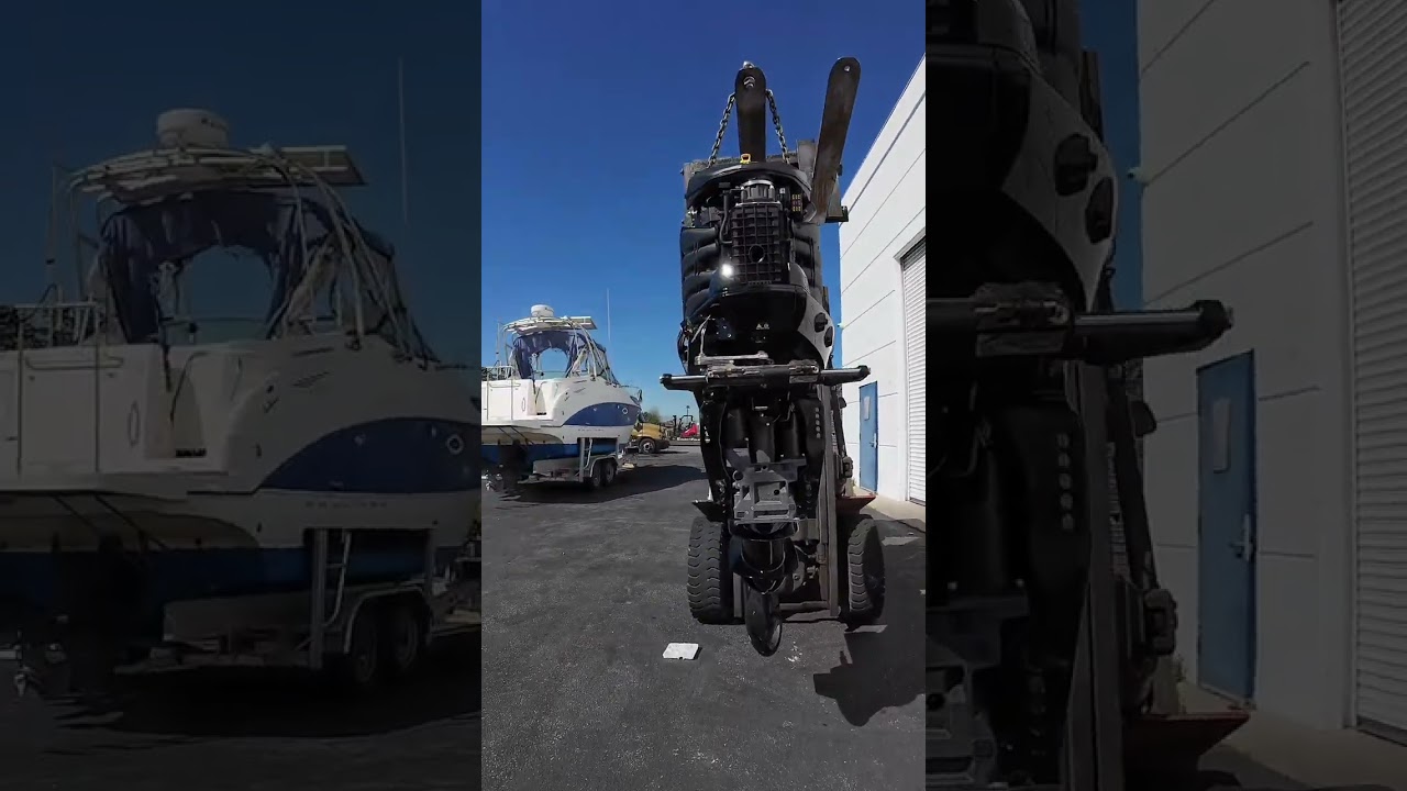 新船安装船外机，游艇船外机安装