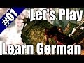 Lets play and learn german  skyrim 01 german deutschlernen
