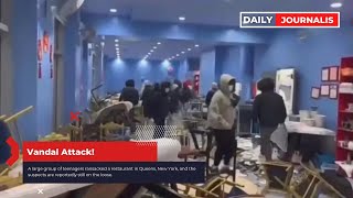 Vandal Attack! Teenagers ransack Queens seafood restaurant, police searching for suspects