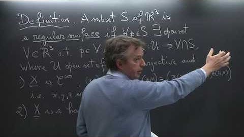 Differential Geometry - Claudio Arezzo - Lecture 04