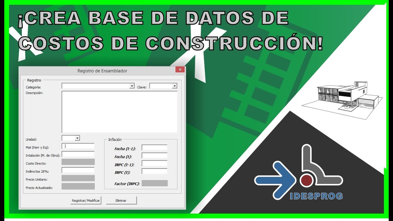 Valuación Comercial VBA Excel I PROGRAMA DE VALUACIÓN DE INMUEBLES