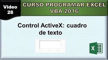 28 curso excel vba 2016: control cuadro de texto