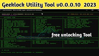 All Android Mobile Unlock Tool / frp, Pin, Pattren, kg Lock, Mi Account etc / Geeklock Utility Tool screenshot 3