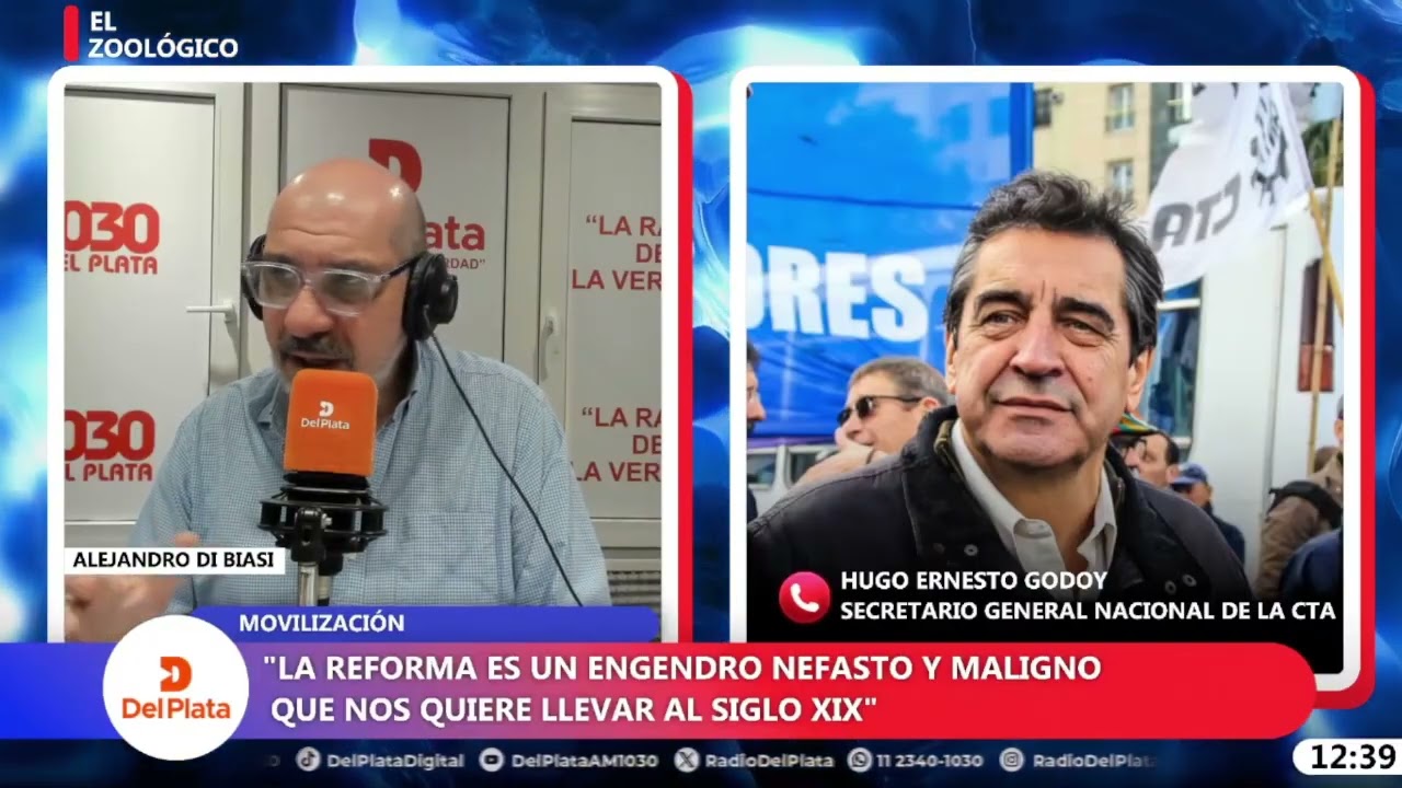 Hugo Godoy en “El Zoológico” con Alejandro Di Biasi por Radio Del Plata 18/12/25