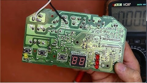 Sửa Bo nồi cơm Sharp không lên nguồn,không đóng role