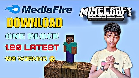 One Block For Minecraft Pe 1.20+ | how to download one block in Minecraft pocket edition 1.20 |