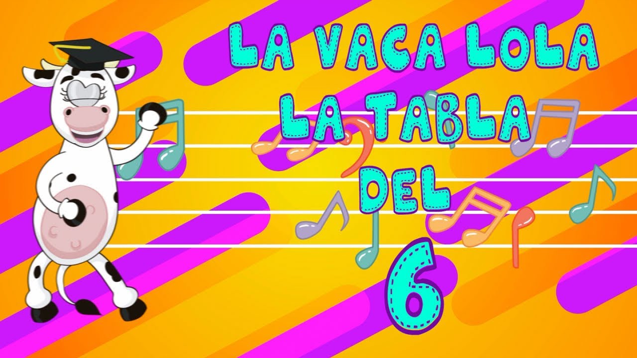 La Vaca Lola La Tabla Del 6 Canciones Infantiles Tablas de
