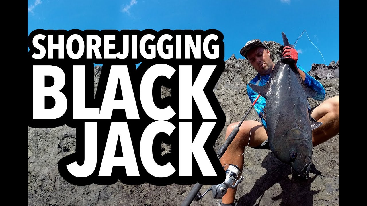 SHORE JIGGING - black jack, caranx lugubris
