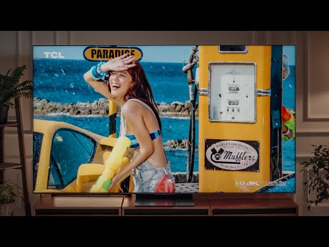 What is this new tech? People in the TV are about to crawl out! ft. TCL 85C8L SQD-Mini LED TV