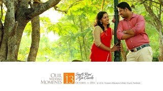 Ajin and Santhi Kerala Christian Wedding - Song from OK kanmani