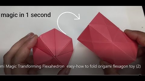 Origami Magic Transforming Flexahedron  easy / how to fold origami flexagon toy - Origami tutorial