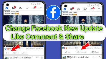 Fix..Facebook New Update || Facebook Like Comment &  Share Option Change Problem 2026
