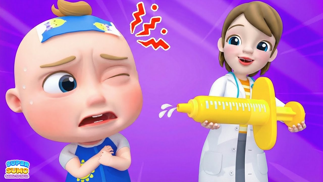 Waktunya Disuntik – Apakah Kamu Takut Dokter? | Lagu Anak anak - Super Sumo Bahasa Indonesia