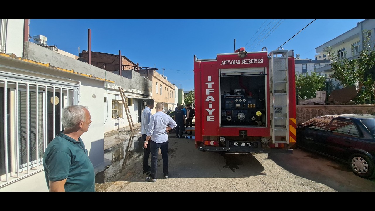 Kaynak yapıldığı sırada çıkan kıvılcım yangına neden oldu