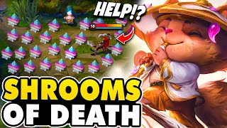 #1 JUNGLER MAKES TEEMO SHROOMS LEGIT DEATH TRAPS (SHROOMS OF DEATH)