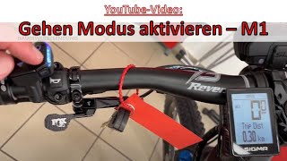 Schiebehilfe aktivieren M1 Sporttechnik Spitzing - E-Bike Gehen Mode - S-Pedelec