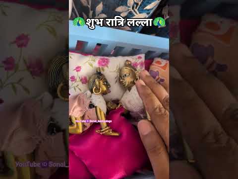 शुभ रात्रि लल्ला🦚 #laddugopal #thakurji #indreshji #shortsvideo #trending #shorts #night
