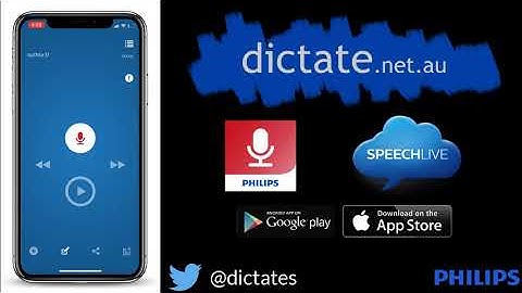 Philips SpeechLive Automated Voice-to-Text with Philips Voice Recorder App by Dictate Australia