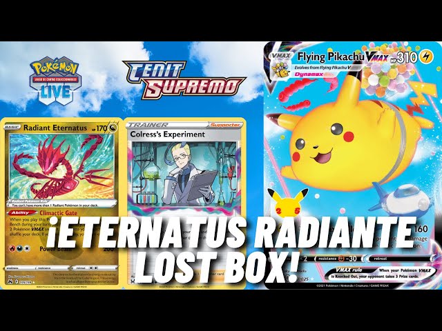 Eternatus Radiante com Duraludon e Pikachu Voador VMAX - BARALHO