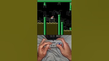 Kaizo Mario - Hard Sewer Level Part 2 #shorts #smw #super #mario #world #nintendo #kaizo #speedrun