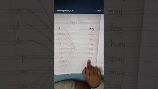 CVC/ay/ sound words #writeandreadaforapplebforball #education #lettersoundssongforkids #learning