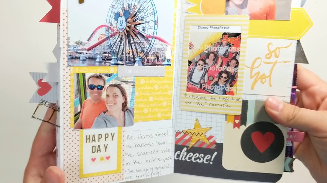 Disneyland Mini Album Traveler's Notebook Flip Through