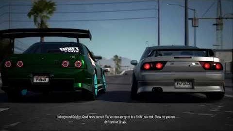 NFS Payback - Shift Lock Team Intro and 1st drift race