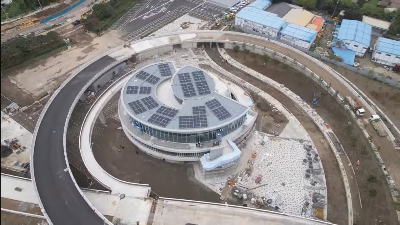 2026.03.07  淡江大橋工程 淡水端 行控中心橋頭區 施工概況 各區最新進度概況 空拍直播