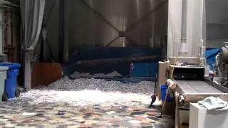 AES Shredding Truck Unloading + Baling System for Sale