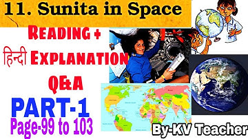 Reading + हिन्दी Explanation + NCERT Question Answers / Sunita in Space / Class-5 EVS Chapter 11
