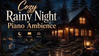 Cozy Rainy Night Piano Ambience