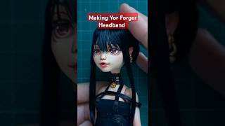 Yor Forger Headband #tutorial #doll #custom #ooak #anime #spyxfamily