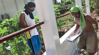 UPDATE ON THE FRONT FENCE 1/28/20/// HOUSE BUILDING PHILIPPINES screenshot 1