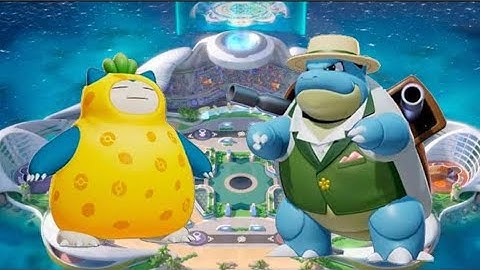 Blastoise vs Snorlax and Zapdos | Blastoise Practice Gameplay | Pokemon Unite