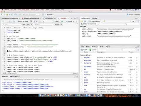 R Programming Twitter Scraper