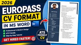 How to Create a Professional Europass CV in MS Word 2026 Guide