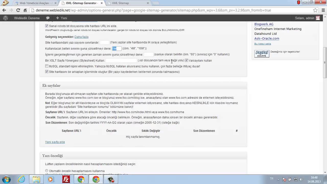 google xml sitemaps eklentisi kurulumu ve ayarları youtube