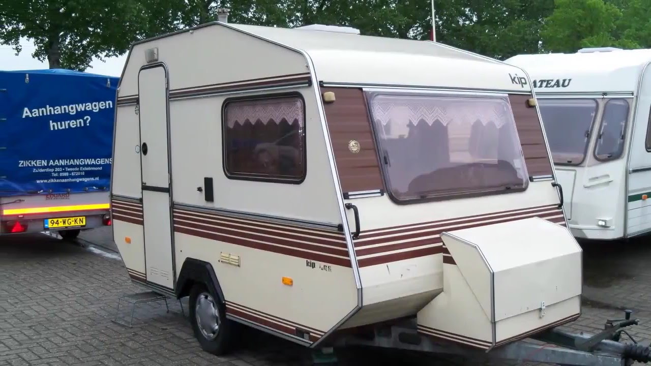 Caravan te koop: KIP 330 LUX 1984 € 950,- NIEUWE BANDEN - YouTube