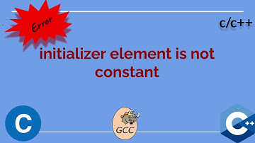 initializer element is not constant